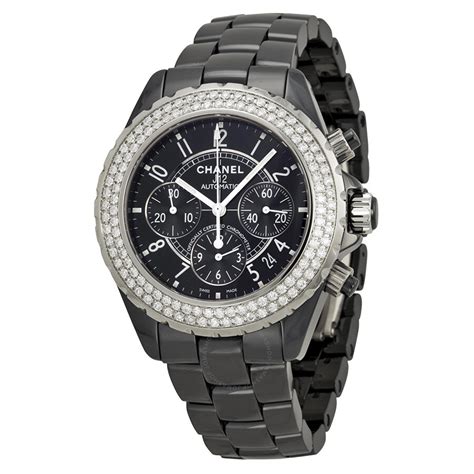 chanel j12 black ladies watch|Chanel j12 watch price list.